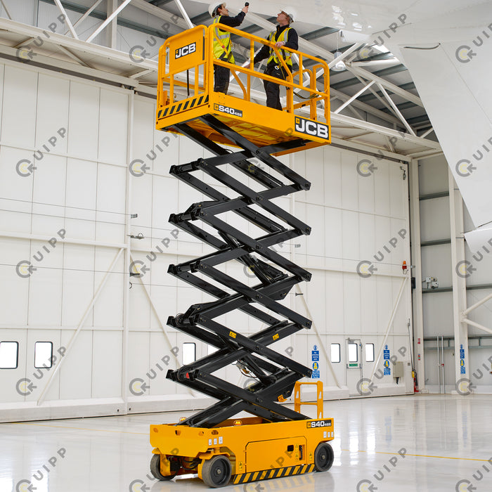 S4046E Scissor Lift (13.9m max height, 320kg load capacity)